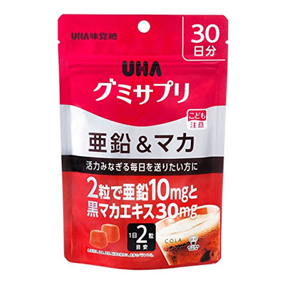 UHAグミサプリ亜鉛＆マカ（UHA味覚糖）