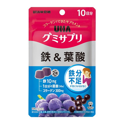 UHAグミサプリ鉄＆葉酸（UHA味覚糖）